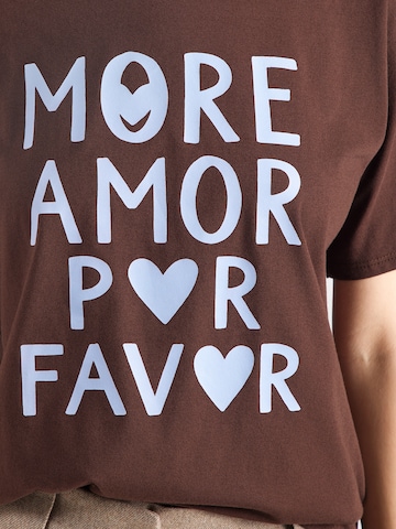 Hailys Tričko 'Su44ndy' - Hnedá