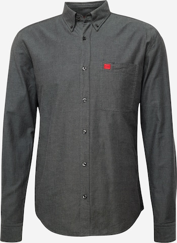 HUGO Button Up Shirt 'Evito' in Green: front