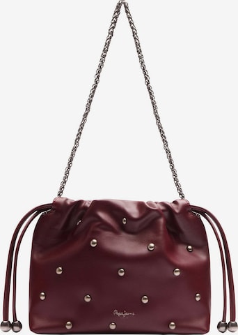 Pepe Jeans - Bolso saco 'Ilenia' en rojo: frente