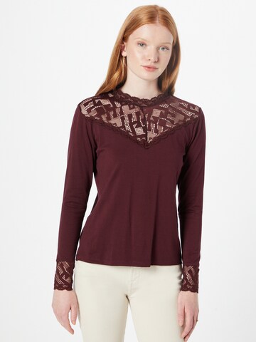 Camicia da donna 'Trulla' di Cream in rosso: frontale
