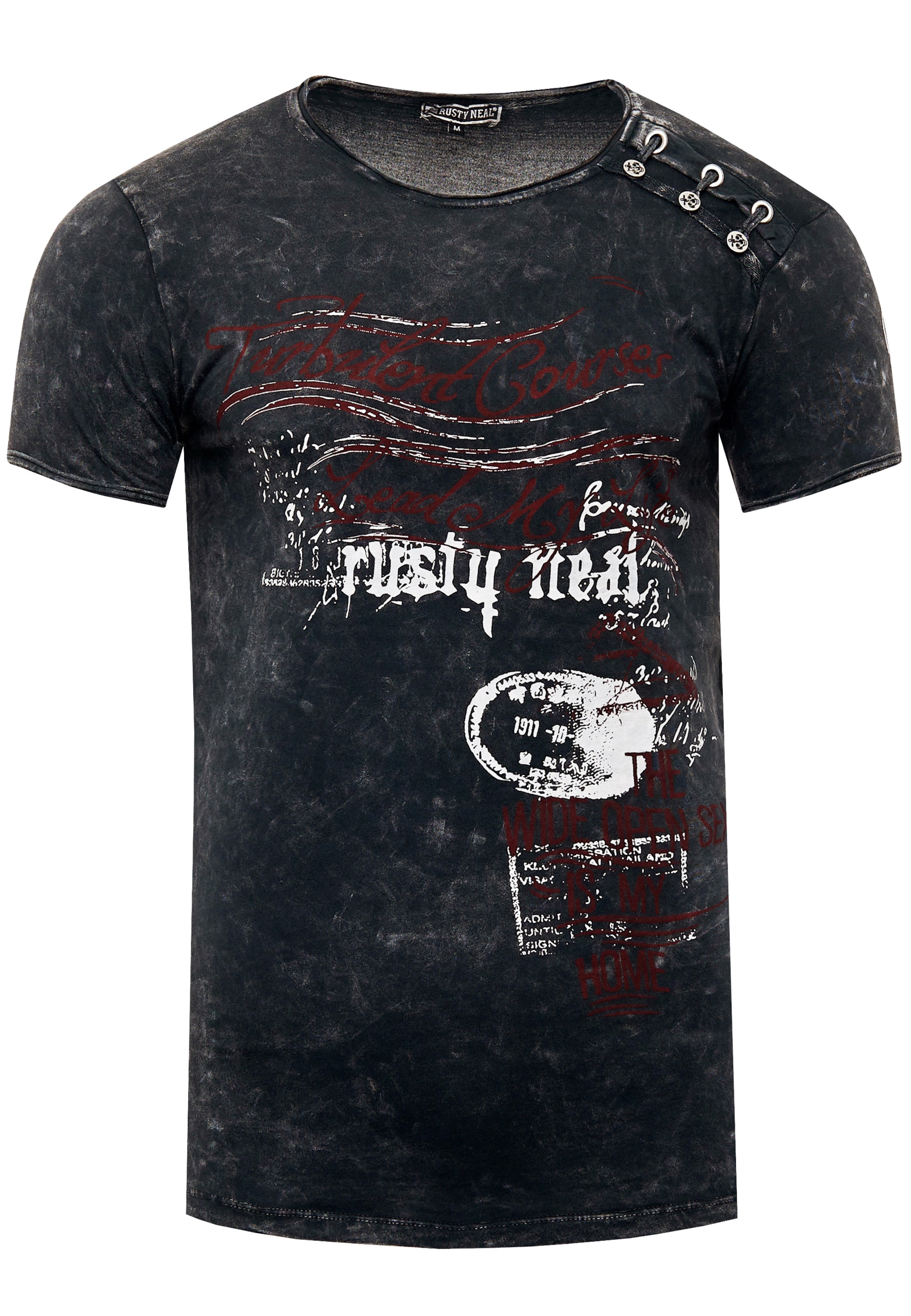 Rusty Neal T-Shirt in Grau: Vorderseite