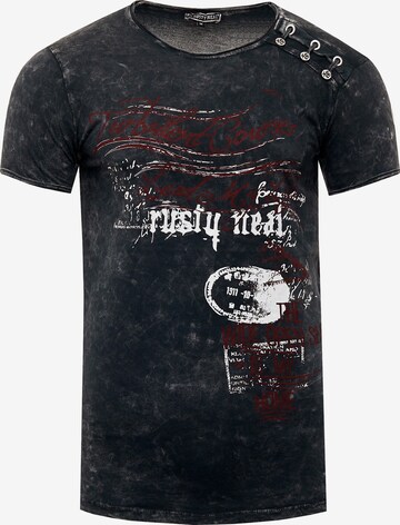 Rusty Neal T-Shirt in Grau: predná strana