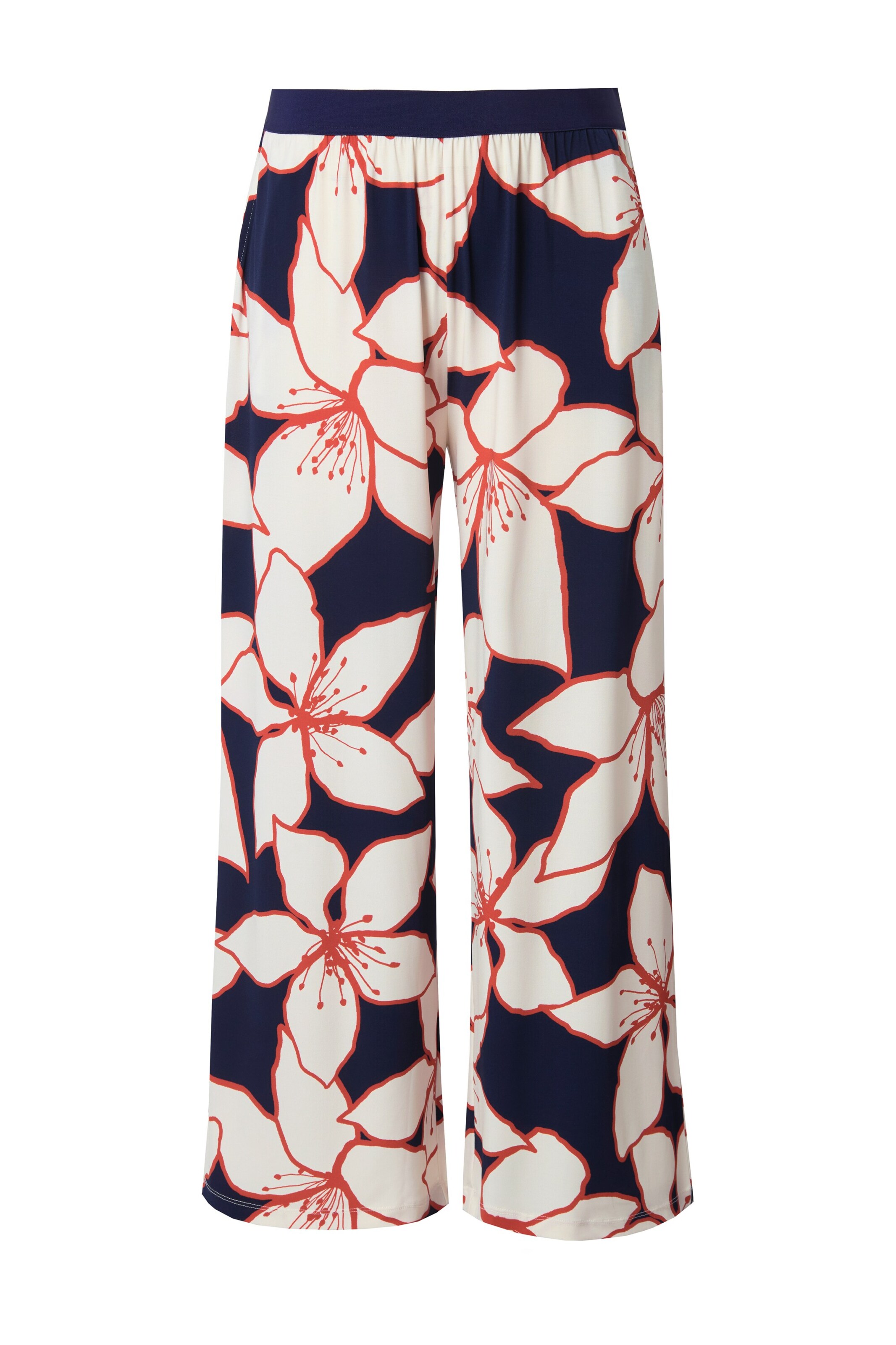 Ulla Popken Loosefit Hose in Blau: Vorderseite