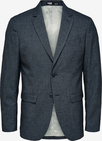 SELECTED HOMME Regular fit Business blazer 'WELLS' in Blue: front