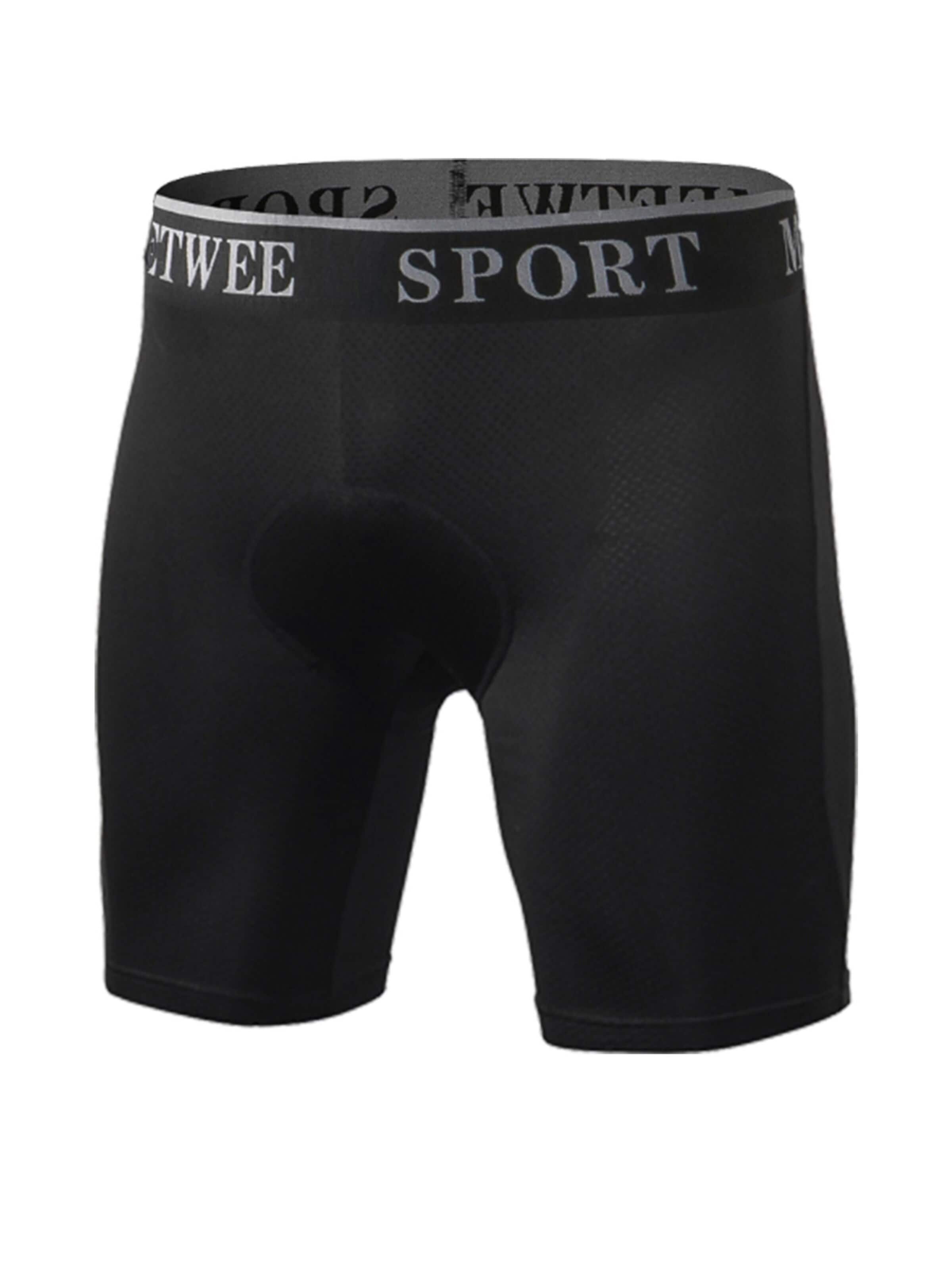 MEETWEE Slimfit Sportbroek in Zwart: voorkant