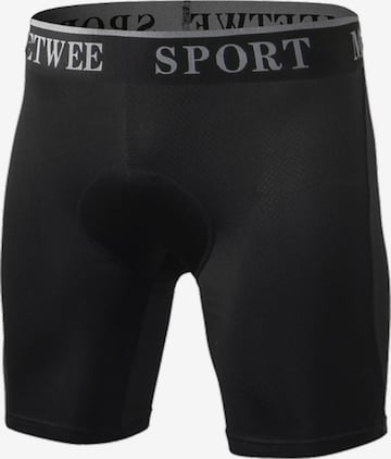 Coupe slim Pantalon de sport MEETWEE en noir : devant