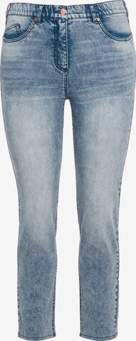 Ulla Popken Regular Jeans in Blauw: voorkant