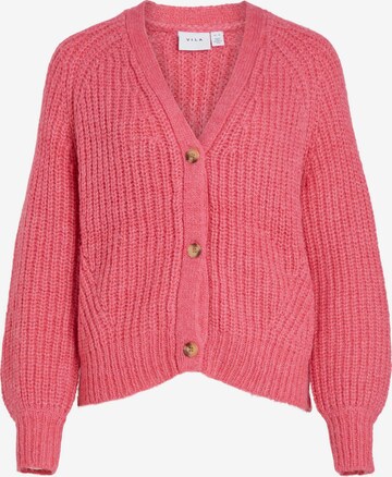 VILA Knit Cardigan 'Suba' in Pink: front