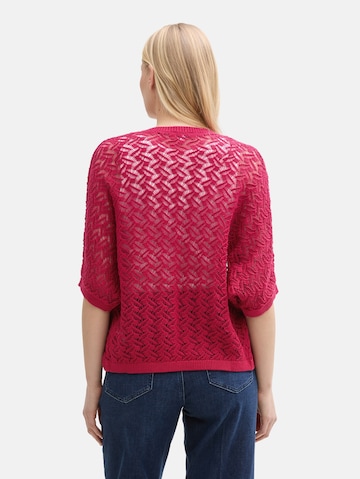 TOM TAILOR Strickjacke in Rot