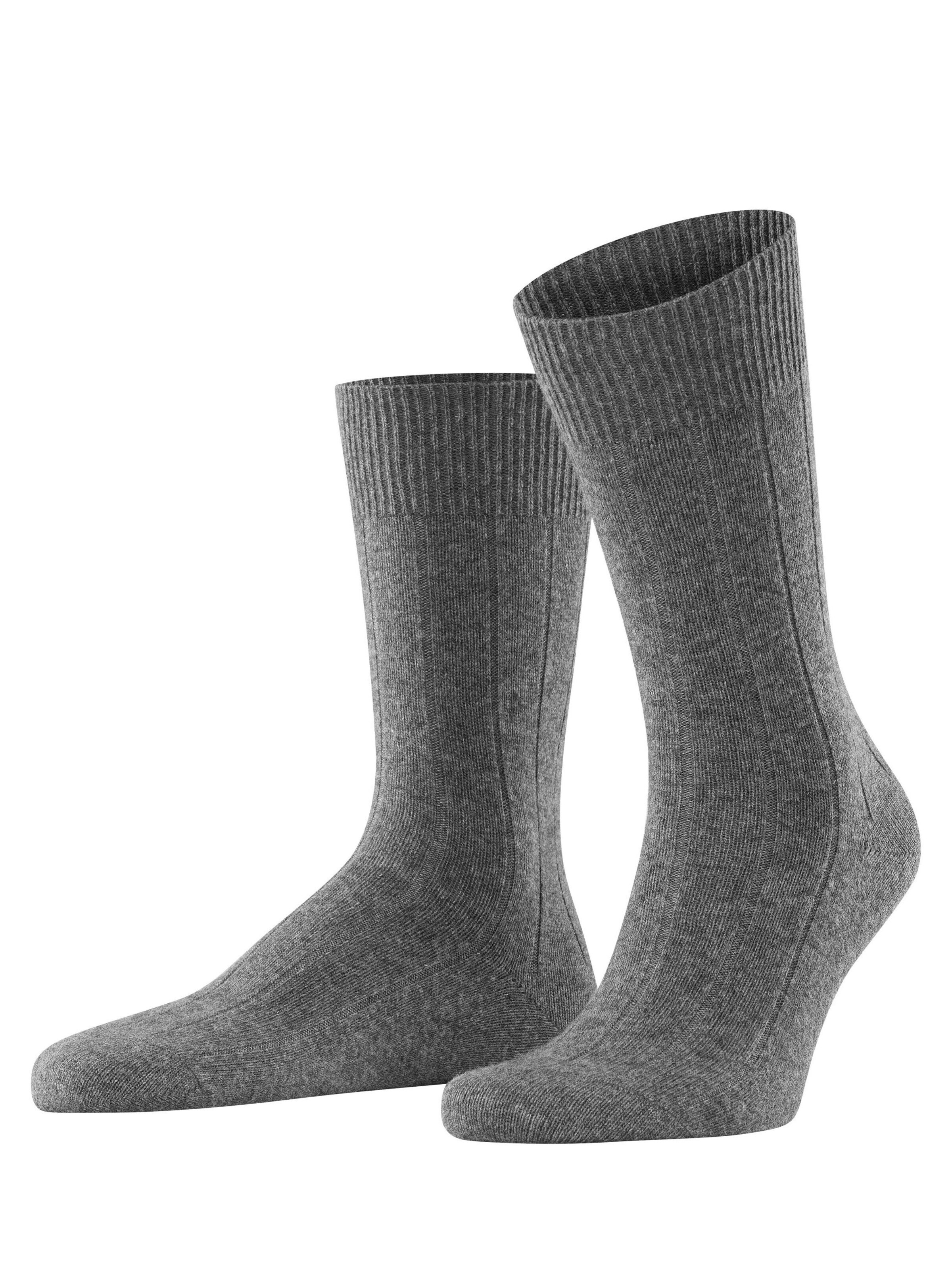 FALKE Socken 'Lhasa Rib'‌‌‌‌‌‌ in Grau: Vorderseite