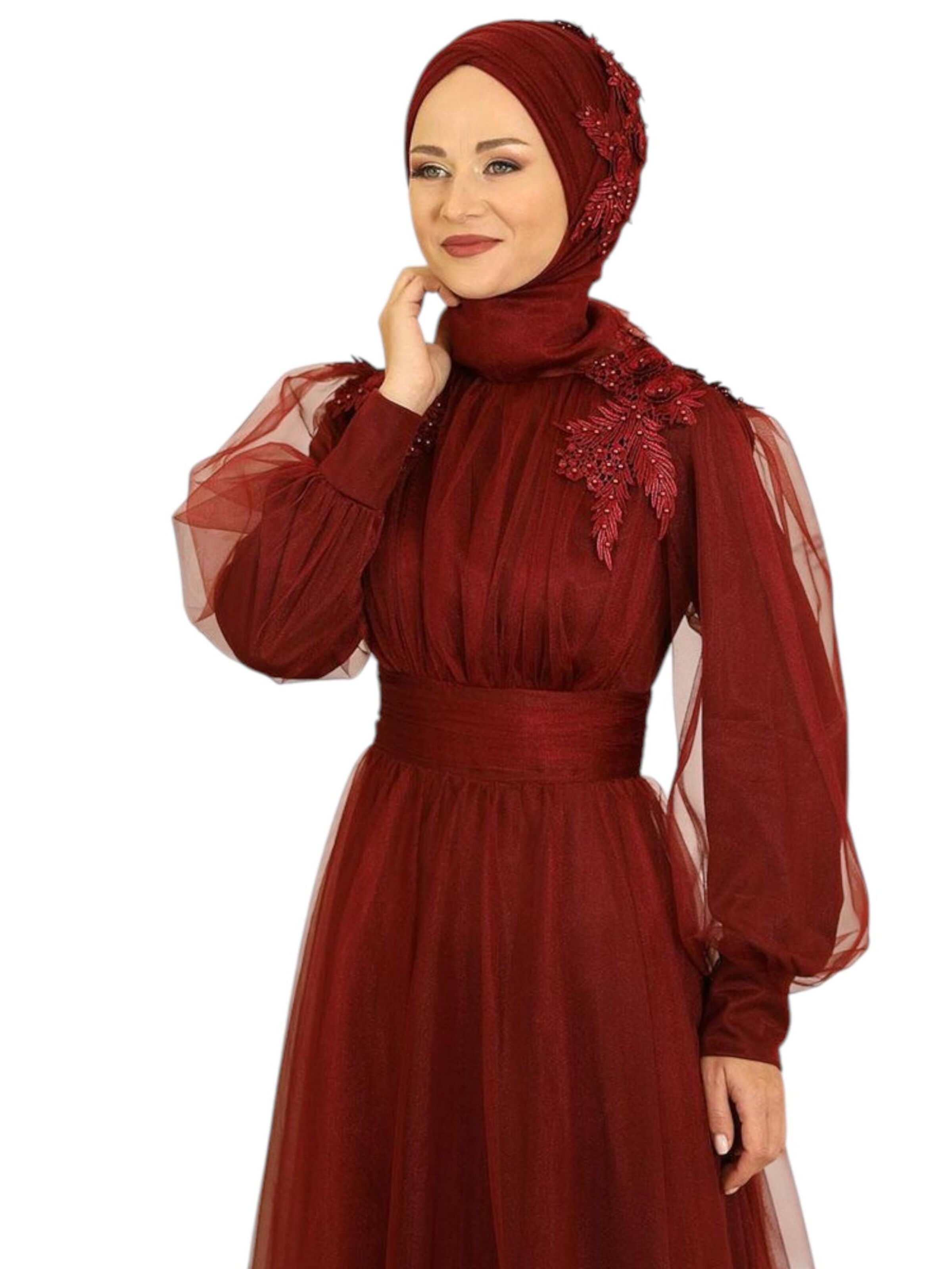 Robe de soirée 'MINEL' fashionshowcase en rouge