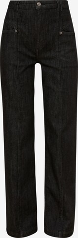 COMMA Regular Jeans in Black: front