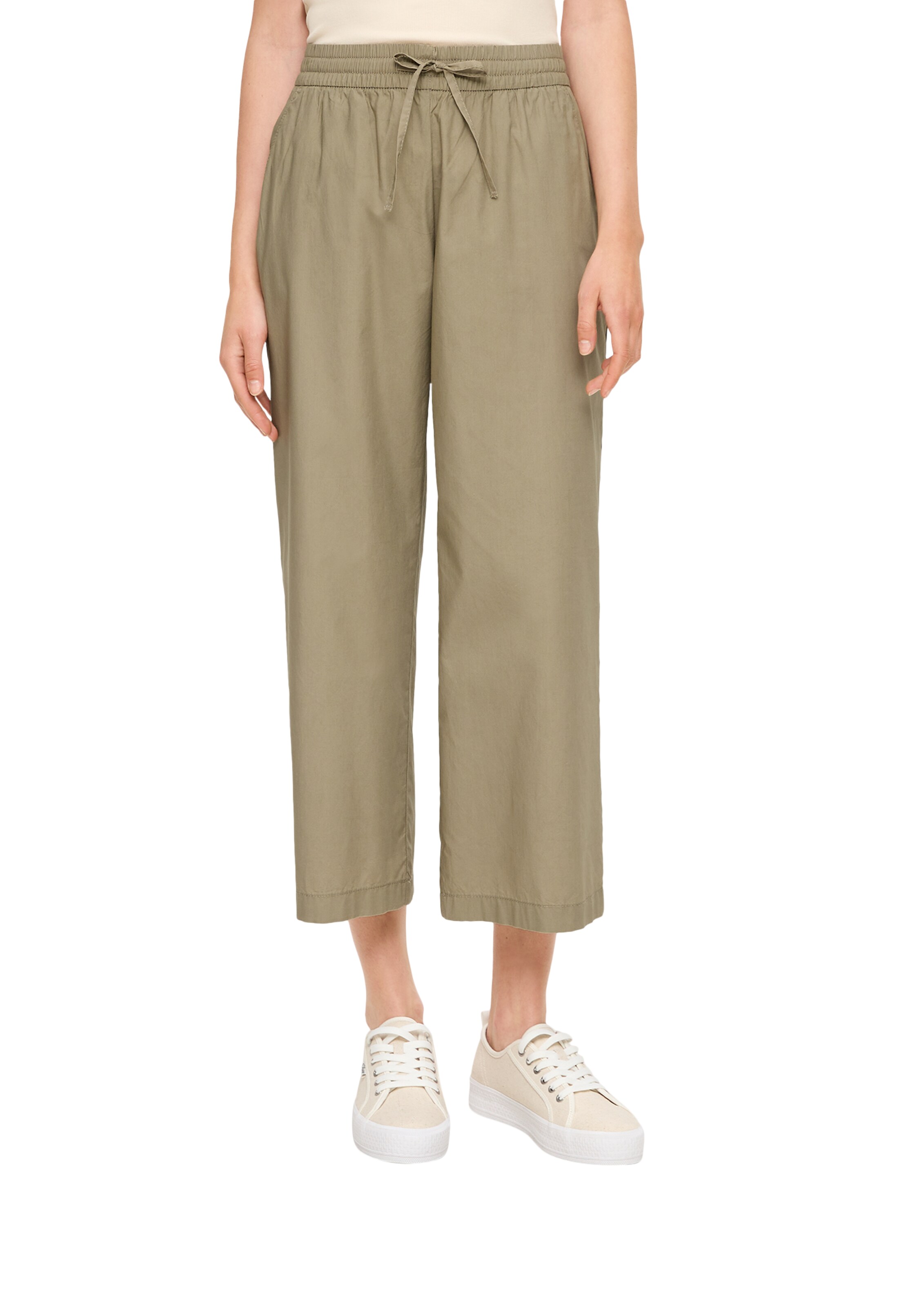 Loosefit Pantalon s.Oliver en vert : devant