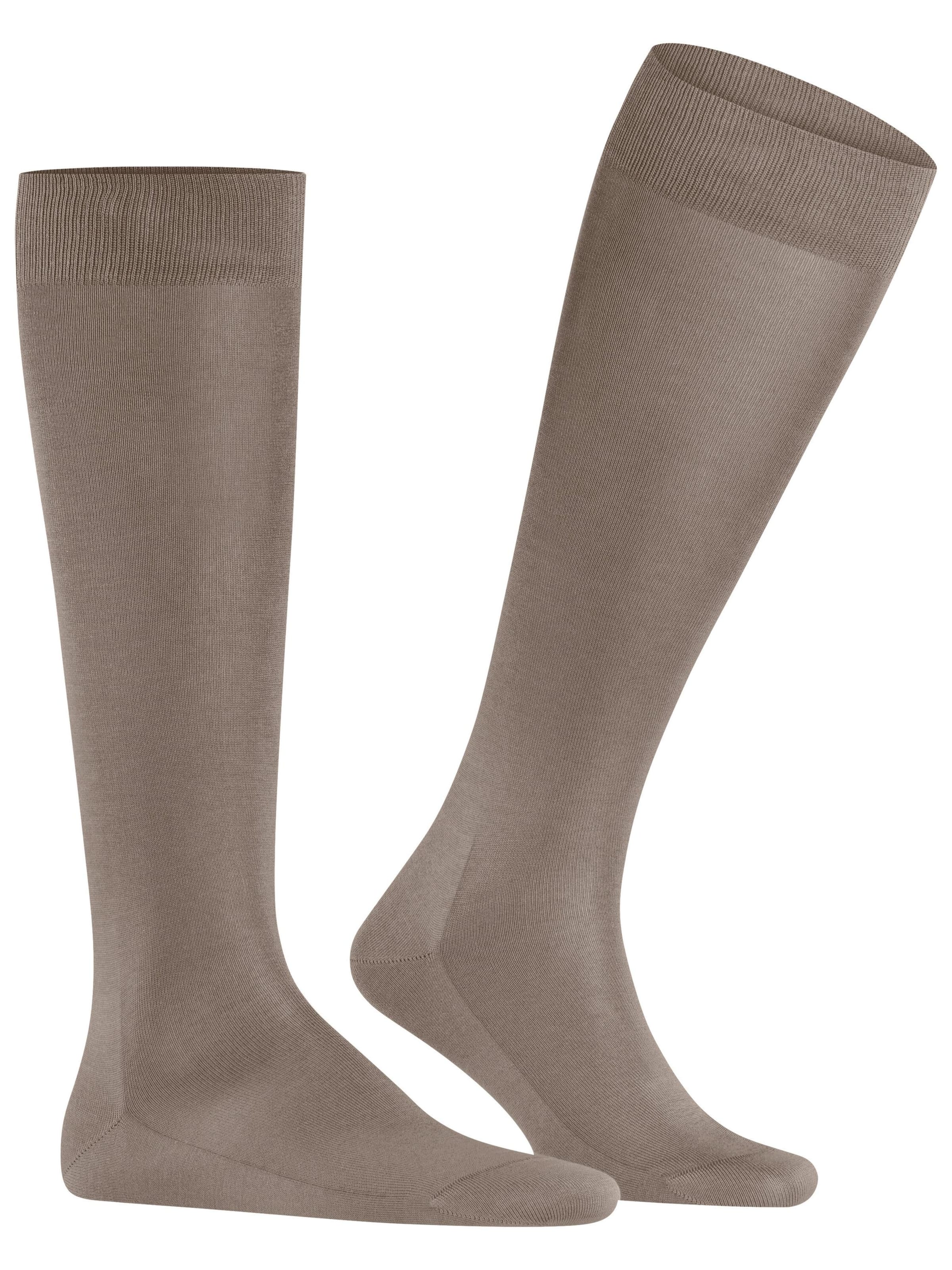 FALKE Knee High Socks 'Tiago' in Brown