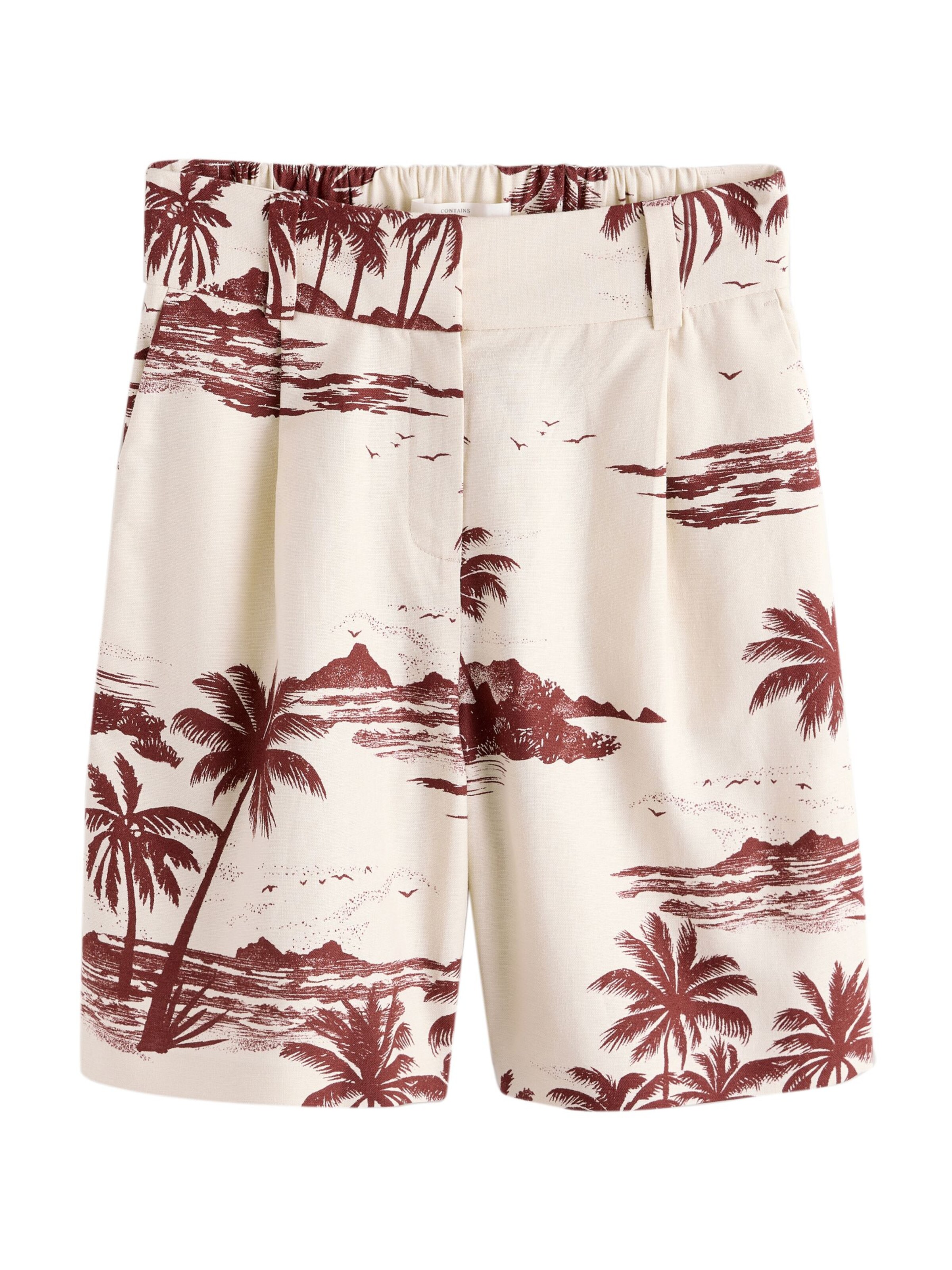 Pantaloni con piega frontale Next di colore beige / bordeaux, Visualizzazione prodotti