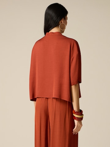 Camicia da donna di oltre in arancione