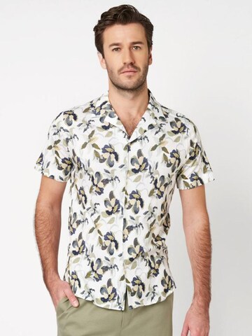 DESOTO Slim Fit Hemd in Grün: Vorderseite