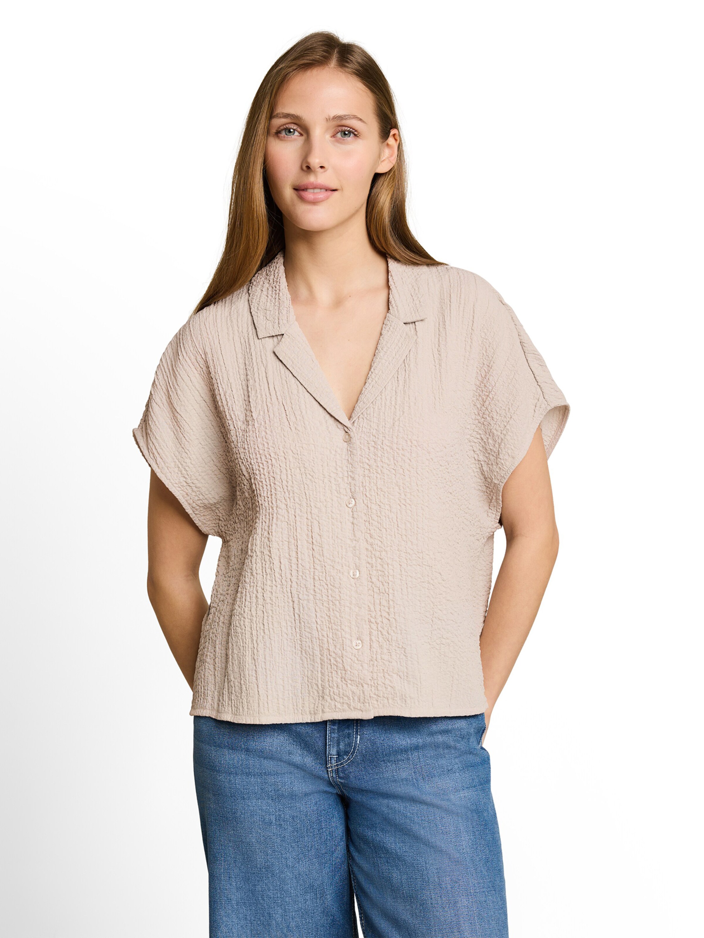TOM TAILOR DENIM Блузка в Серый: спереди
