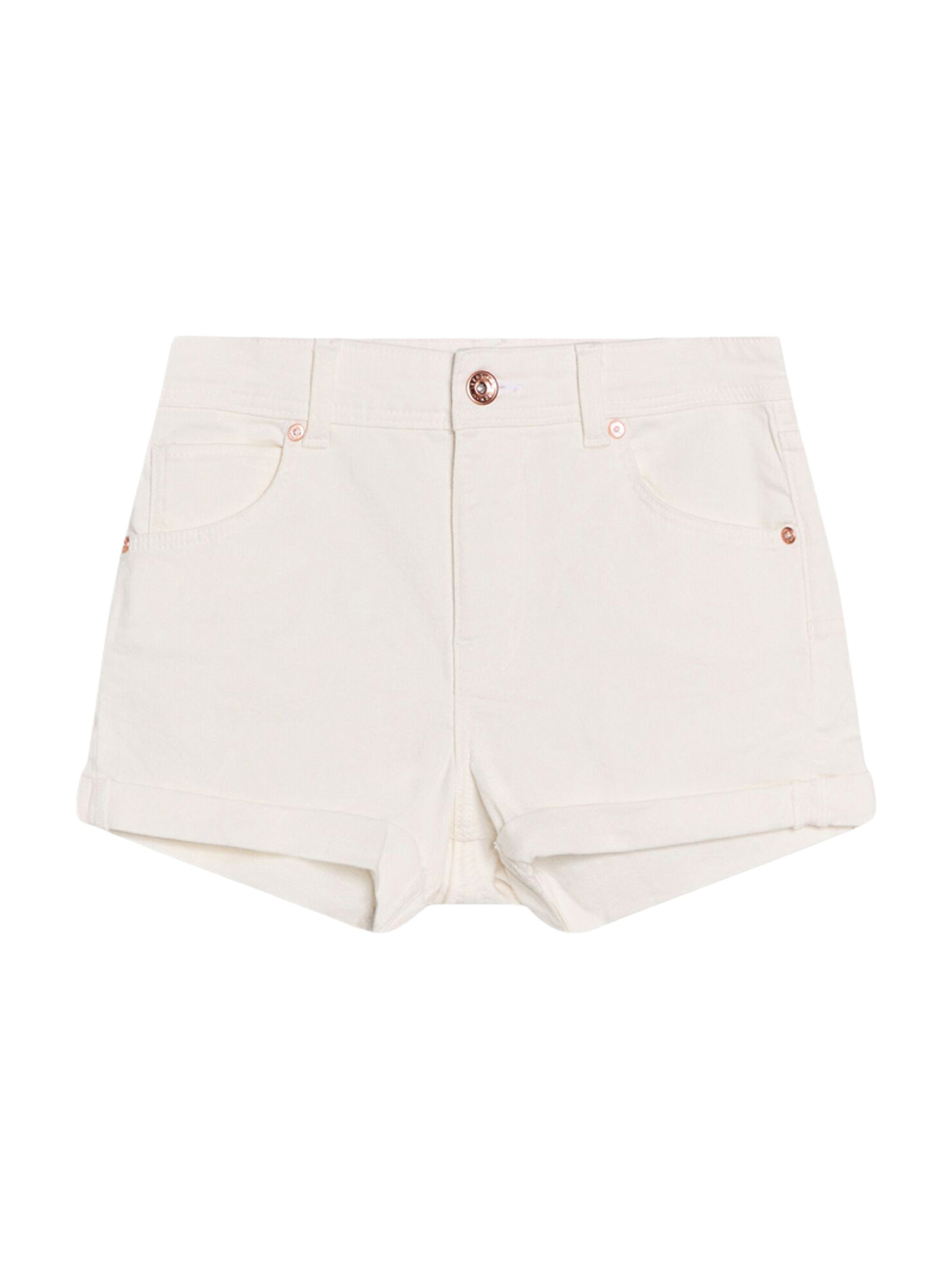 Bershka Jeans in White: front