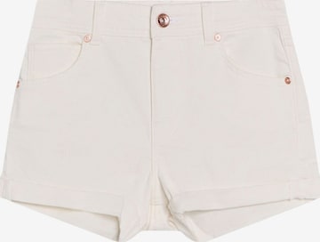 Bershka Jeans in White: front