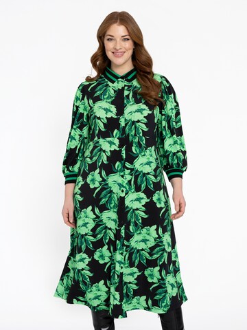 YOEK Blusenkleid in Grün: Vorderseite