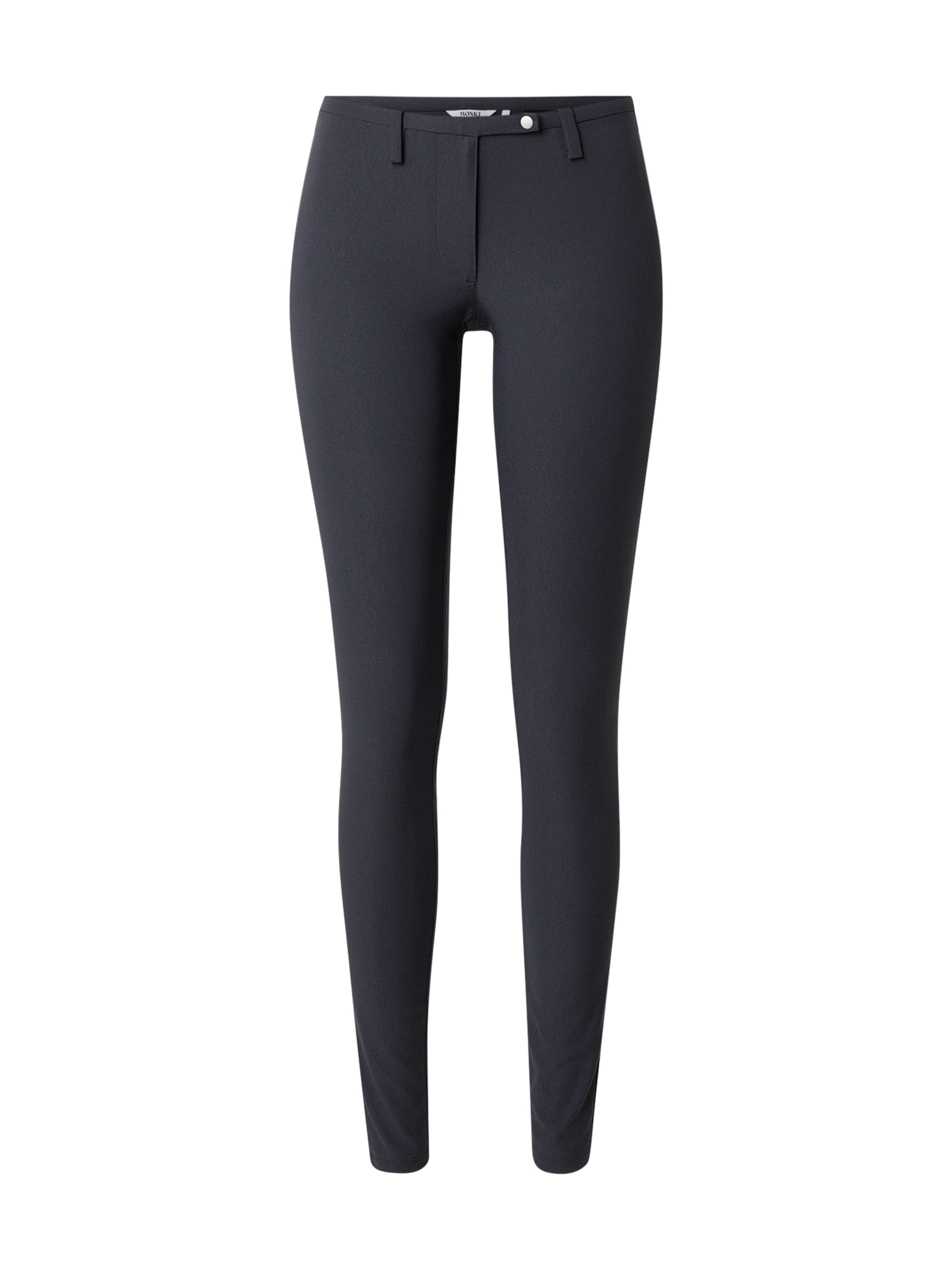 Monki Skinny Leggings in Schwarz: Vorderseite