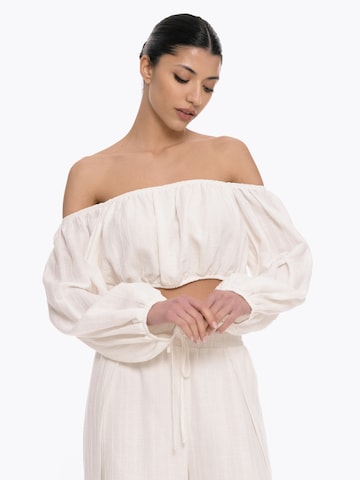 Chemisier 'Busy Line' 4TAILORS en blanc