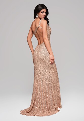 Ombre Evening dress in Gold