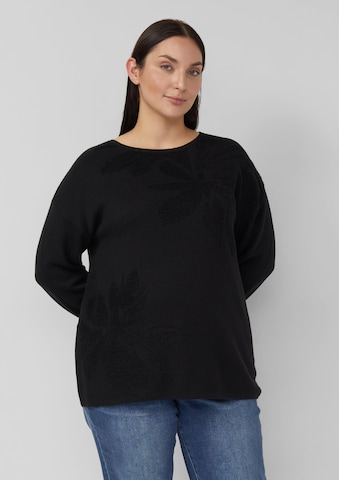 s.Oliver Red Label Plus Sweater in Black