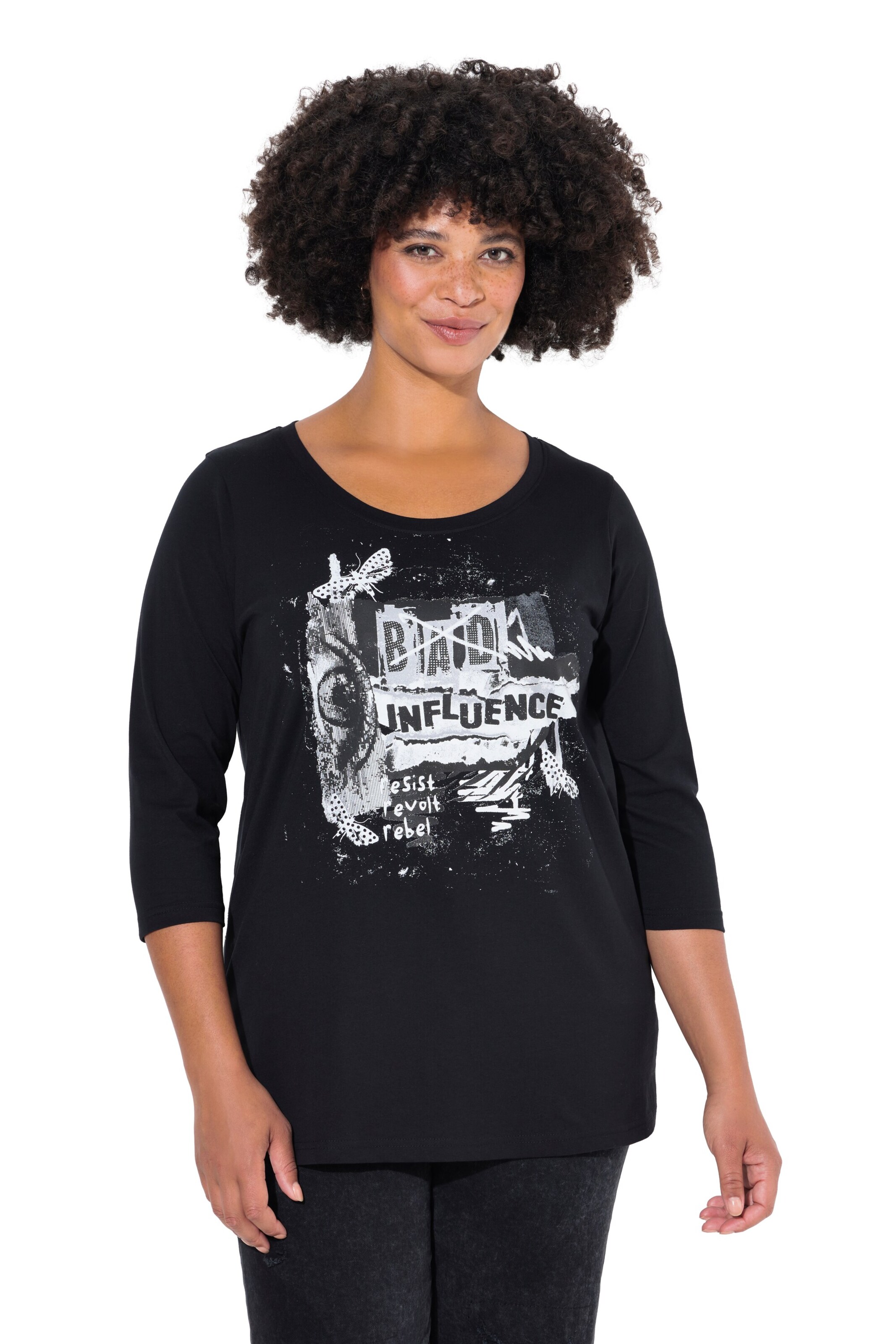 Angel of Style Shirt in Zwart: voorkant