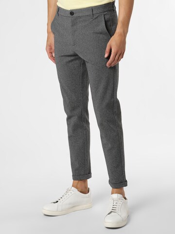 Coupe slim Pantalon chino ' ' Lindbergh en gris : devant