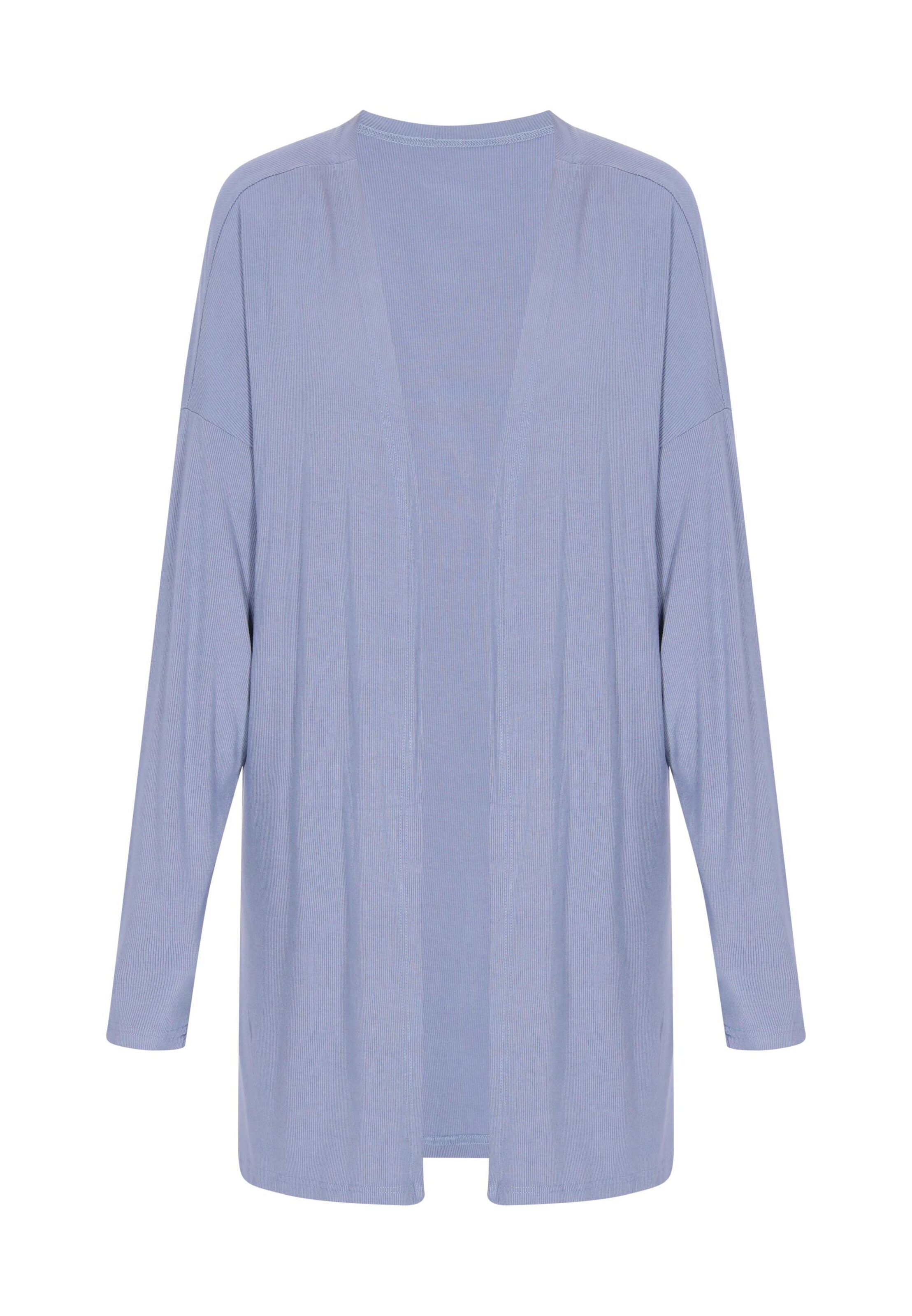 MIMO Gebreid vest in Blauw: voorkant