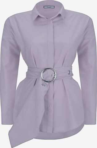 Edoardo Caravella Blouse ' Mary ' in Purple: front