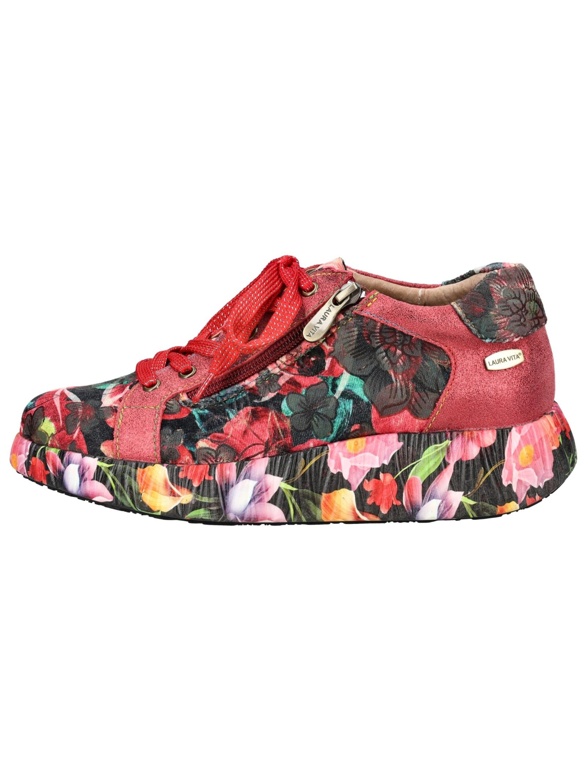 Laura Vita Platform trainers in Red