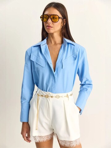 Chemisier Bianco Lucci en bleu