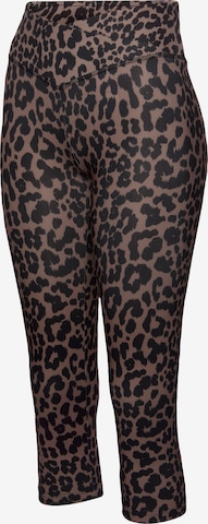 Pantalon de sport LASCANA ACTIVE en marron : devant