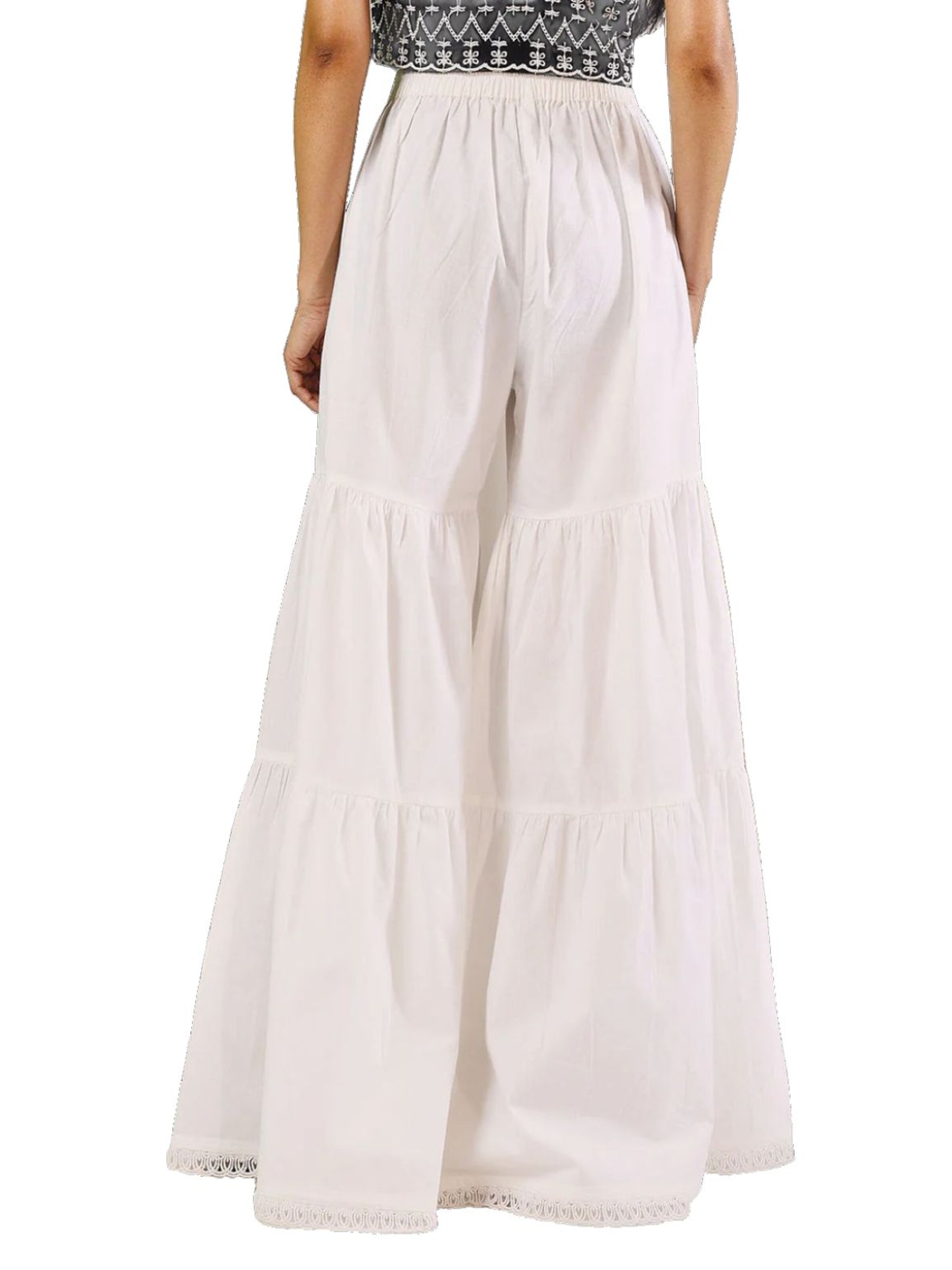PfauGermany Flared Pants 'FIORRA' in White