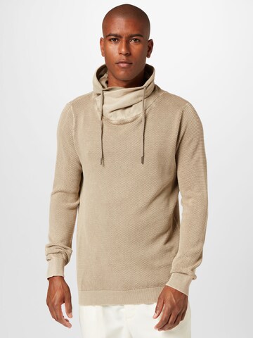 Key Largo Regular Fit Pullover in Beige: predná strana