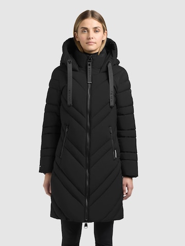 Manteau d’hiver 'Taby2' khujo en noir : devant