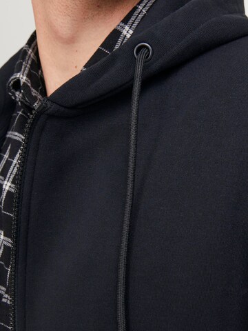 Jack & Jones Plus Sweatjakke 'Bradley' i sort