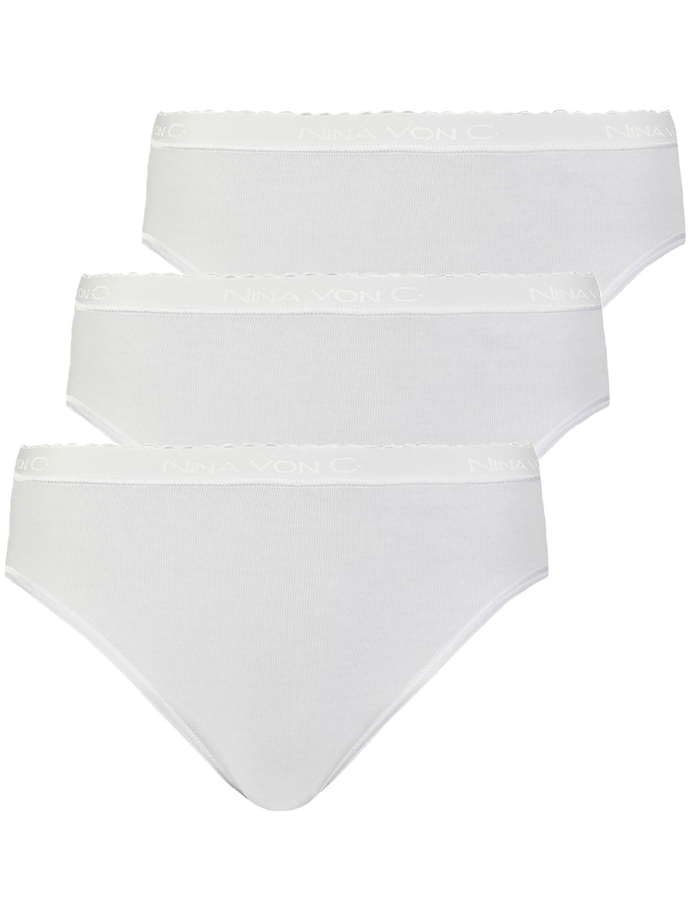 Nina von C. Boyshorts 'Slipboutique' in White: front
