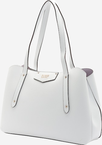 GUESS Μεγάλη τσάντα 'Brenton' σε λευκό