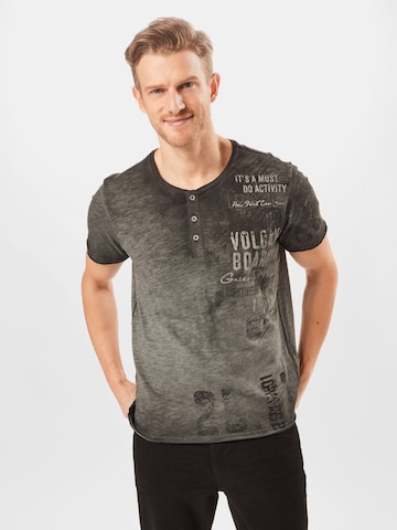 CAMP DAVID Tričko – šedá: přední strana