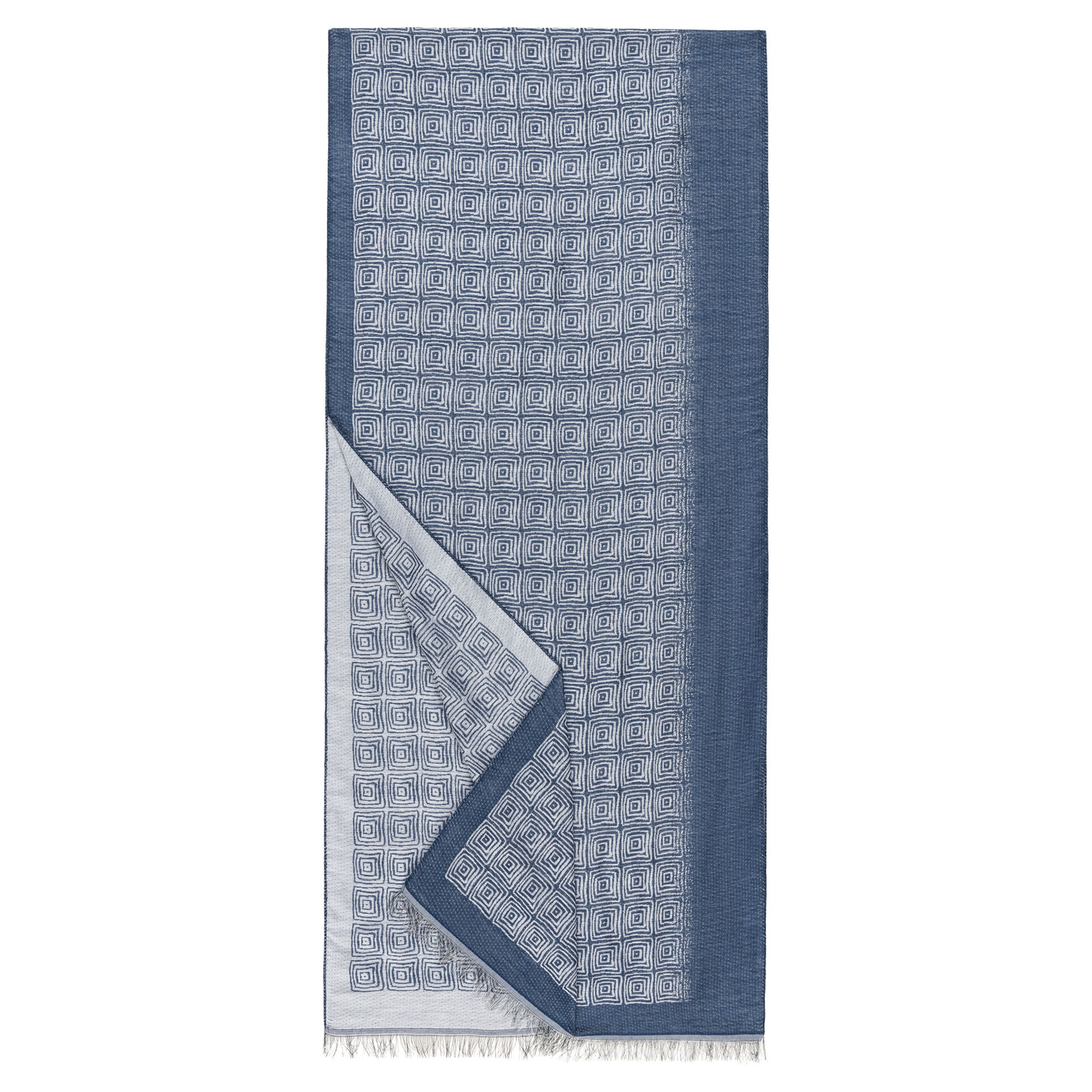 Roeckl Sjaal 'LIGHT PATTERN' in Blauw: voorkant