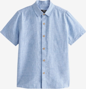 Next Regular fit Button up shirt in Blue: front