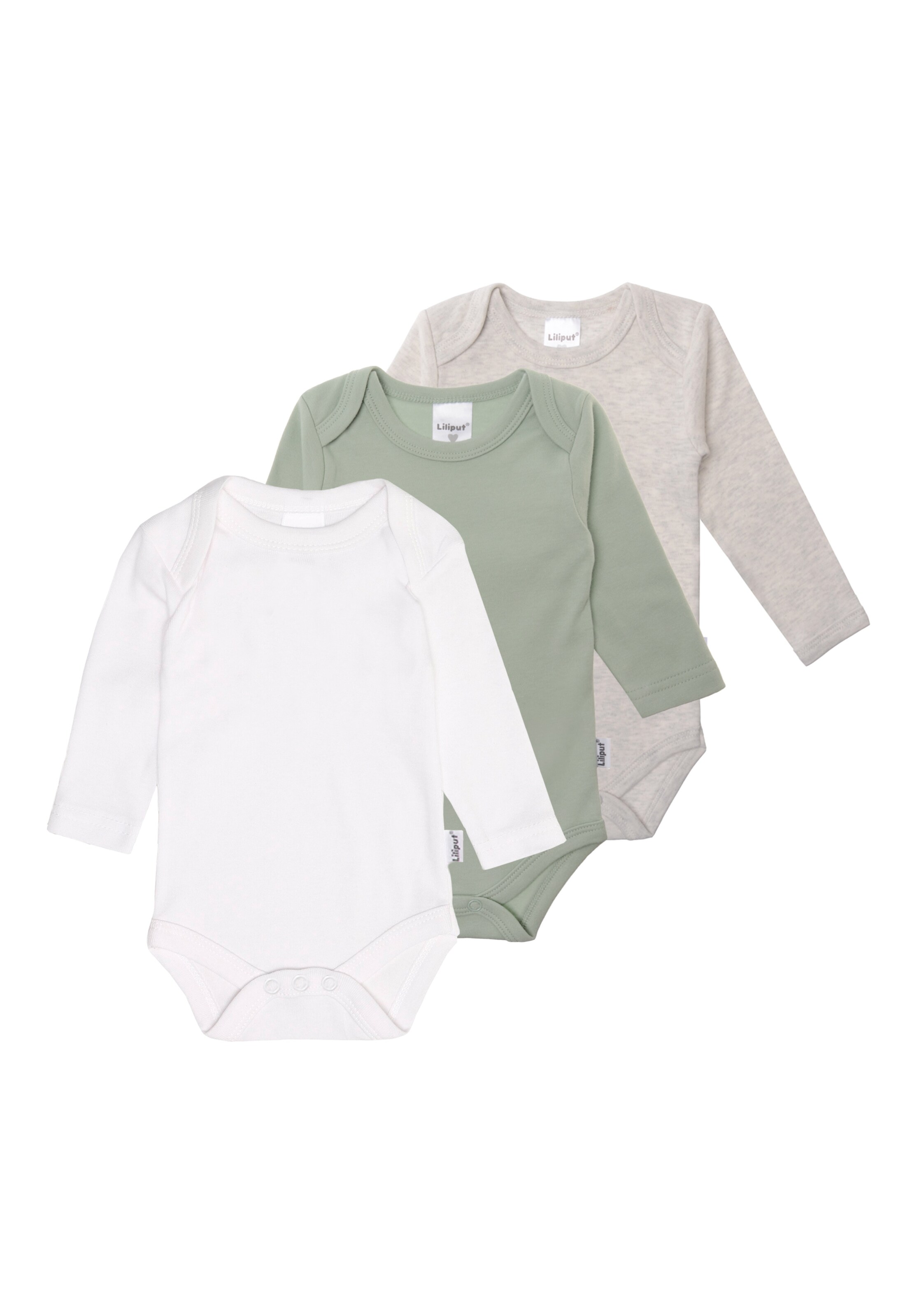 LILIPUT Langarmbody in Grau: Vorderseite