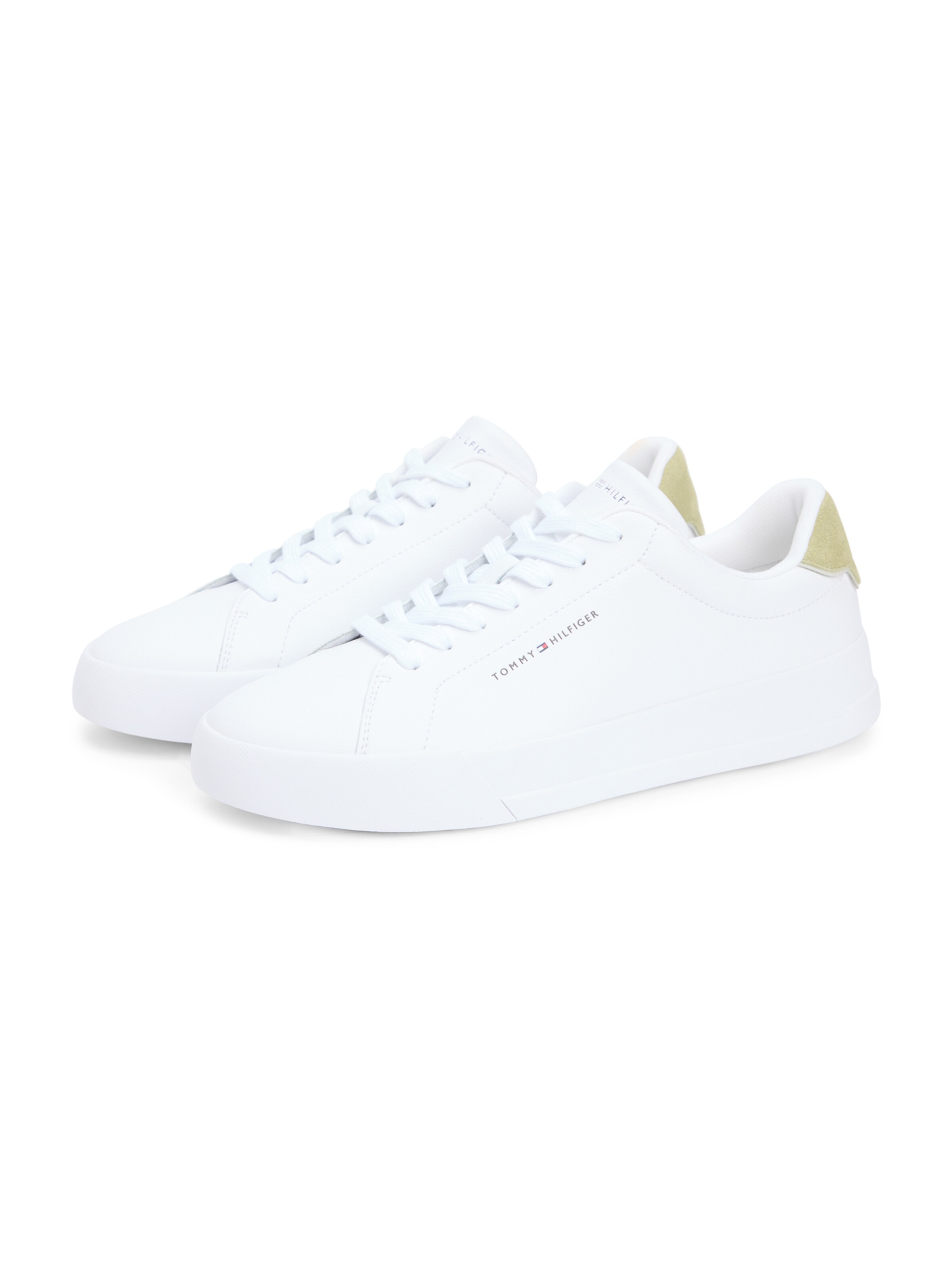 Baskets basses 'COURT  ESS' TOMMY HILFIGER en blanc