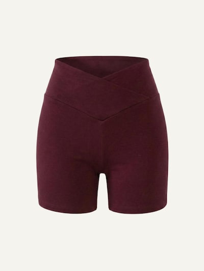 ZUBEK Leggings 'Women's Seacell Bike Shorts - Burgundy' i burgunder, Produktvisning