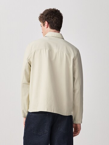 Next Regular fit Button Up Shirt in Beige