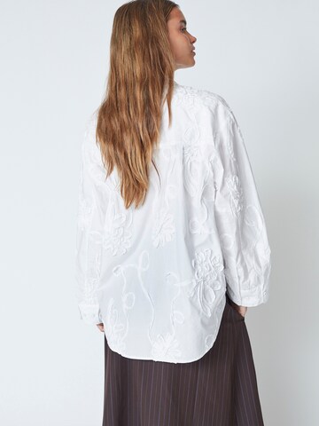 Chemisier 'Xavier' co'couture en blanc